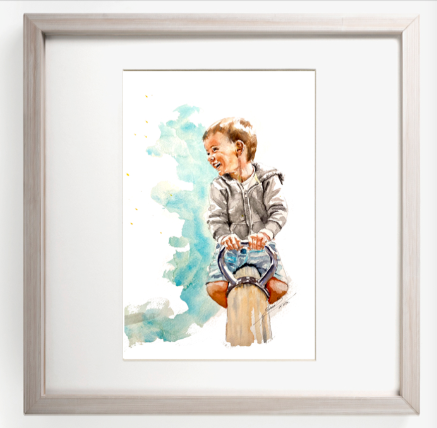 Felicidad en el balancín