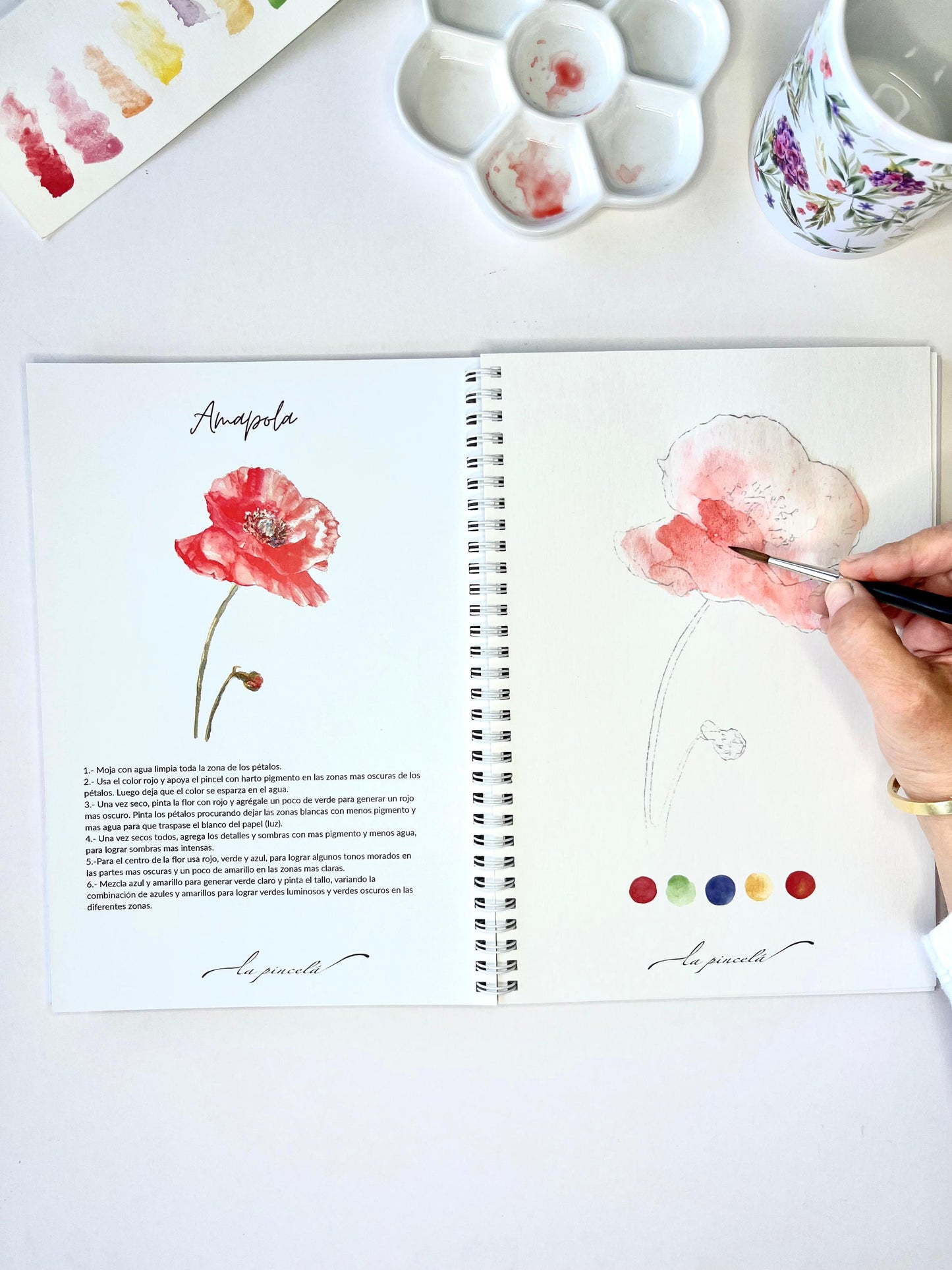Libro para pintar de Acuarela Antiestrés – Regálate una Pausa para el Alma