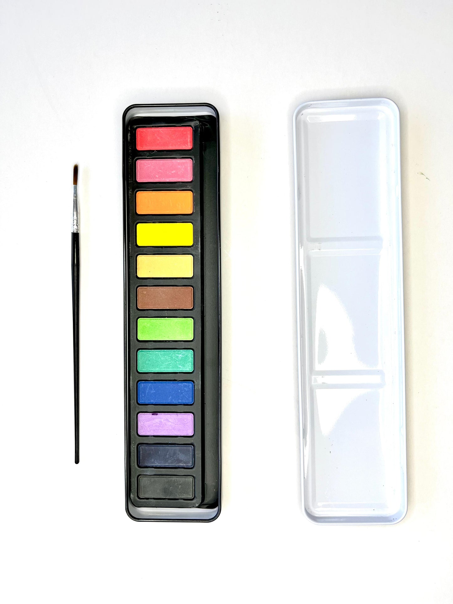 Paleta de 12 acuarelas + pincel
