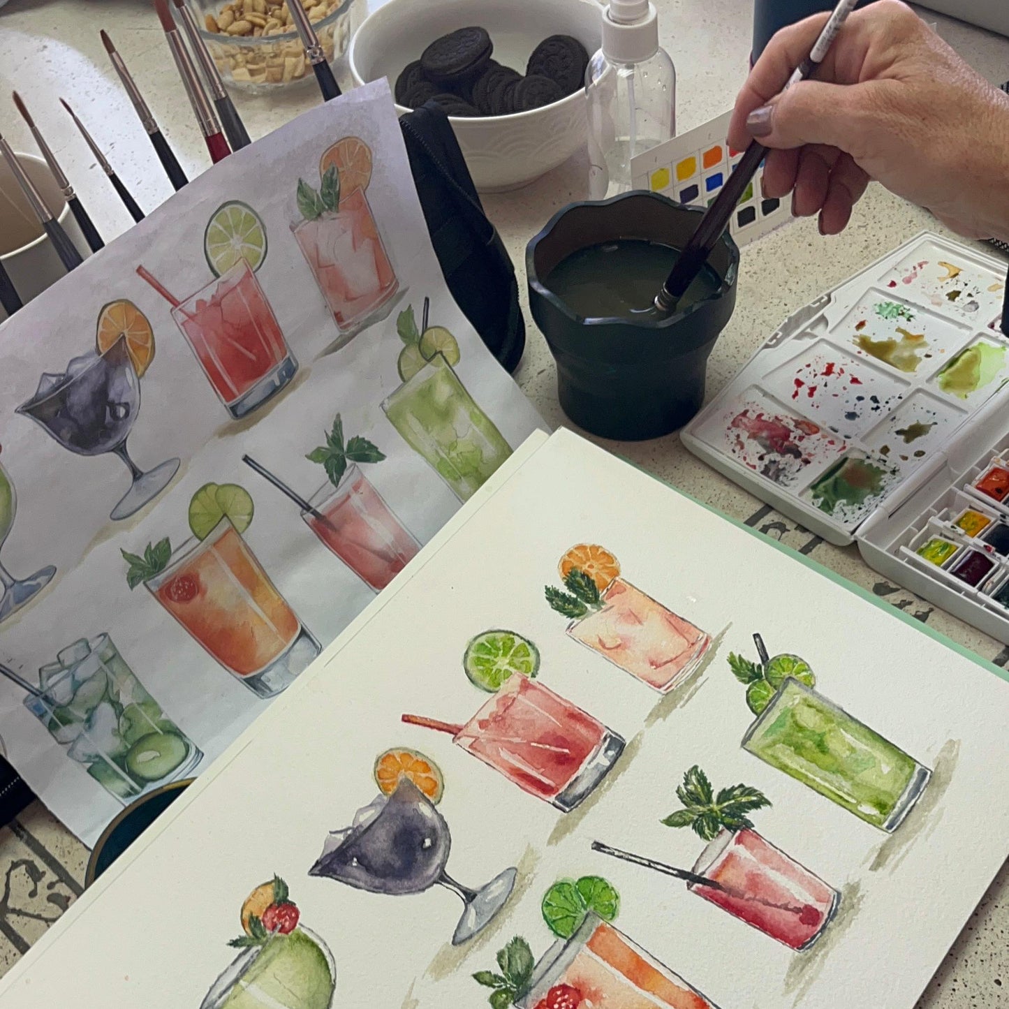 ✨ Taller de acuarela – Pack 4 clases con materiales incluidos