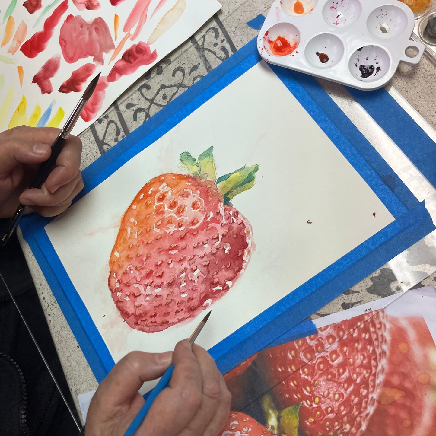 ✨ Taller de acuarela – Pack 4 clases con materiales incluidos