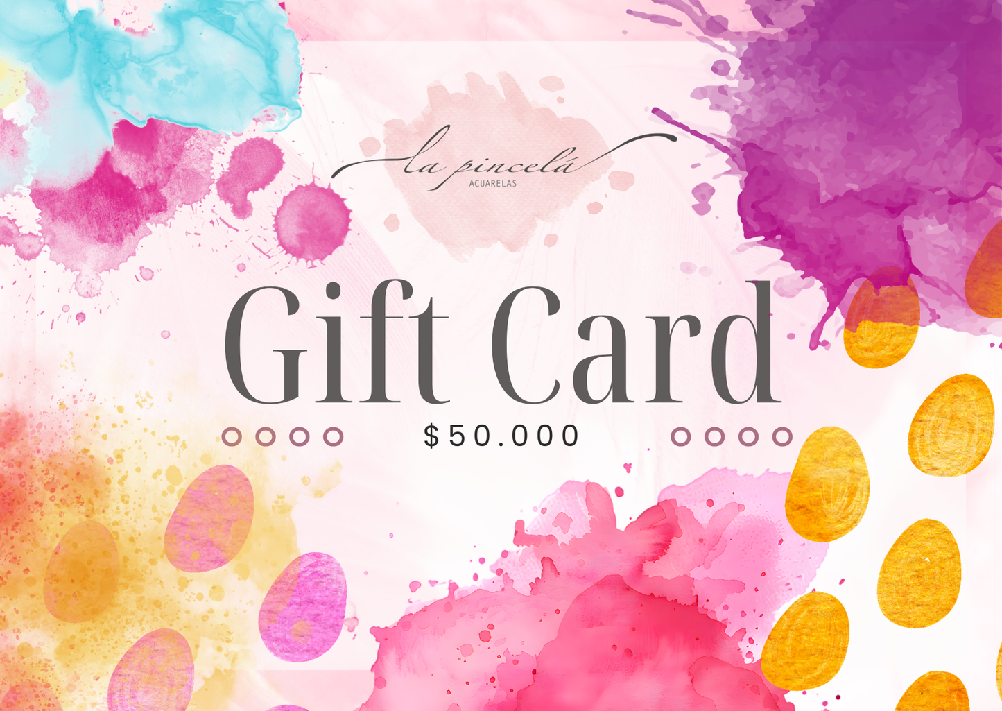 💛 Gift Card La Pincelá | Regala una pausa creativa