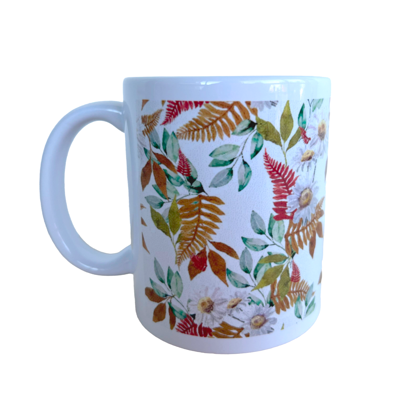 Taza margaritas - Fondo blanco