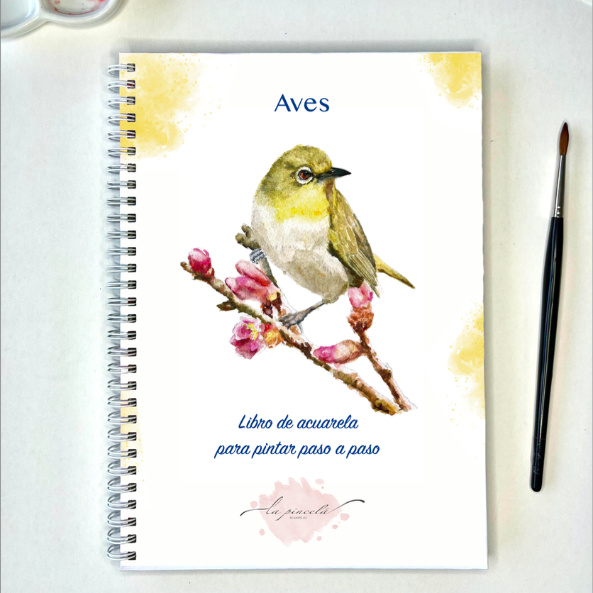 Aves – Libro de acuarela para pintar paso a paso - PREVENTA ABIERTA!