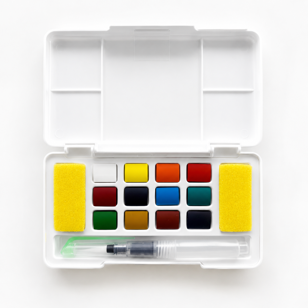 Paleta de 12 acuarelas + pincel