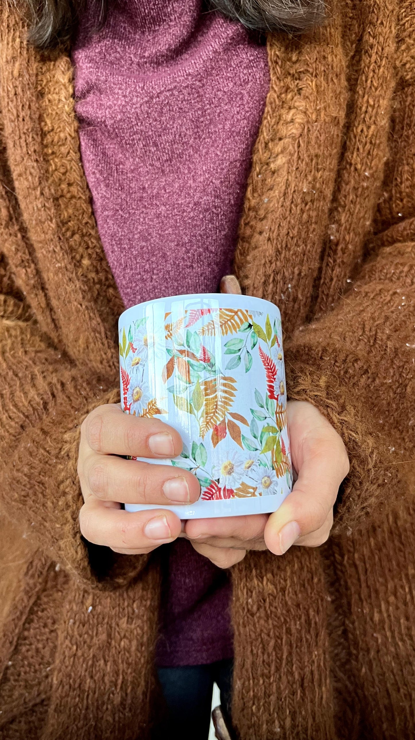 Taza margaritas - Fondo blanco